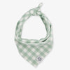 Sage Gingham Dog Bandana