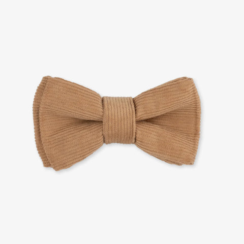 Tan Cord Dog Bow Tie