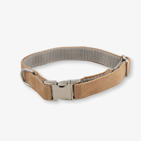 Tan Cord Dog Collar