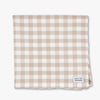 Tan Gingham Dog Bandana